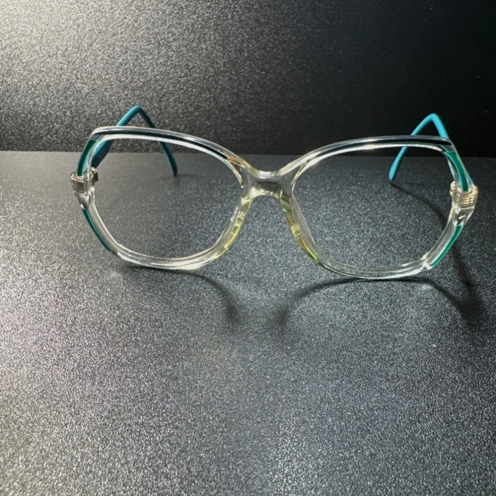 Gucci Italy GG2102 135 65L Clear/Turquoise Eyeglasses